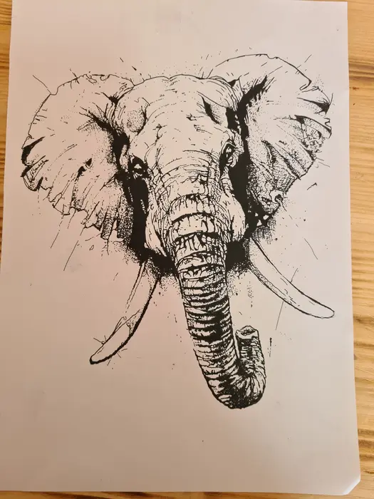 Elefant – der Entwurf – Tattoo von Jula